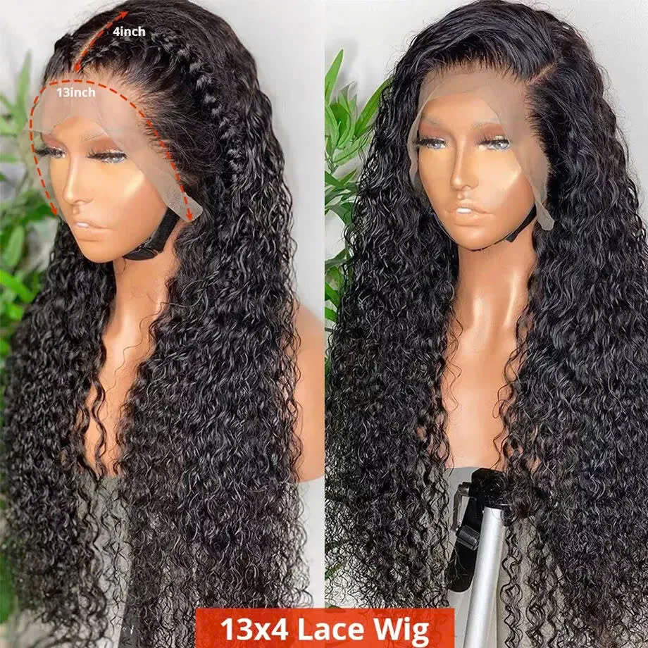 Natural Black Deep Curly Wig – Vietnamese Human Hair, Full & Voluminous, 36 Inches