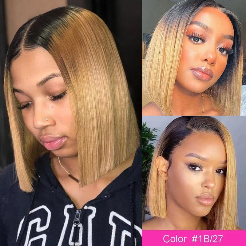 blonde bob human hair wig