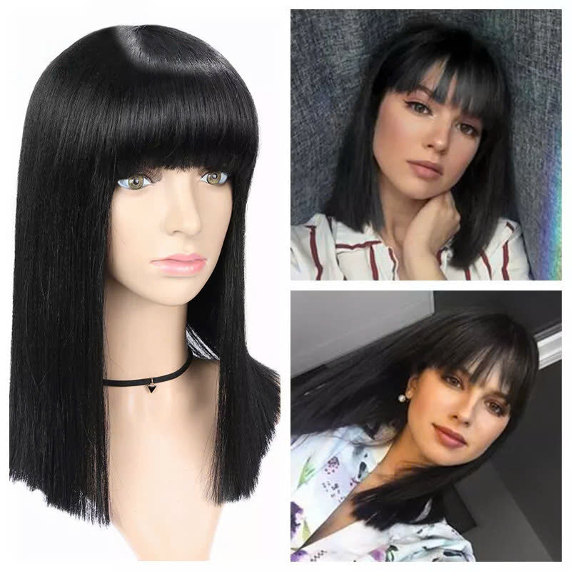 bob wig with bangs