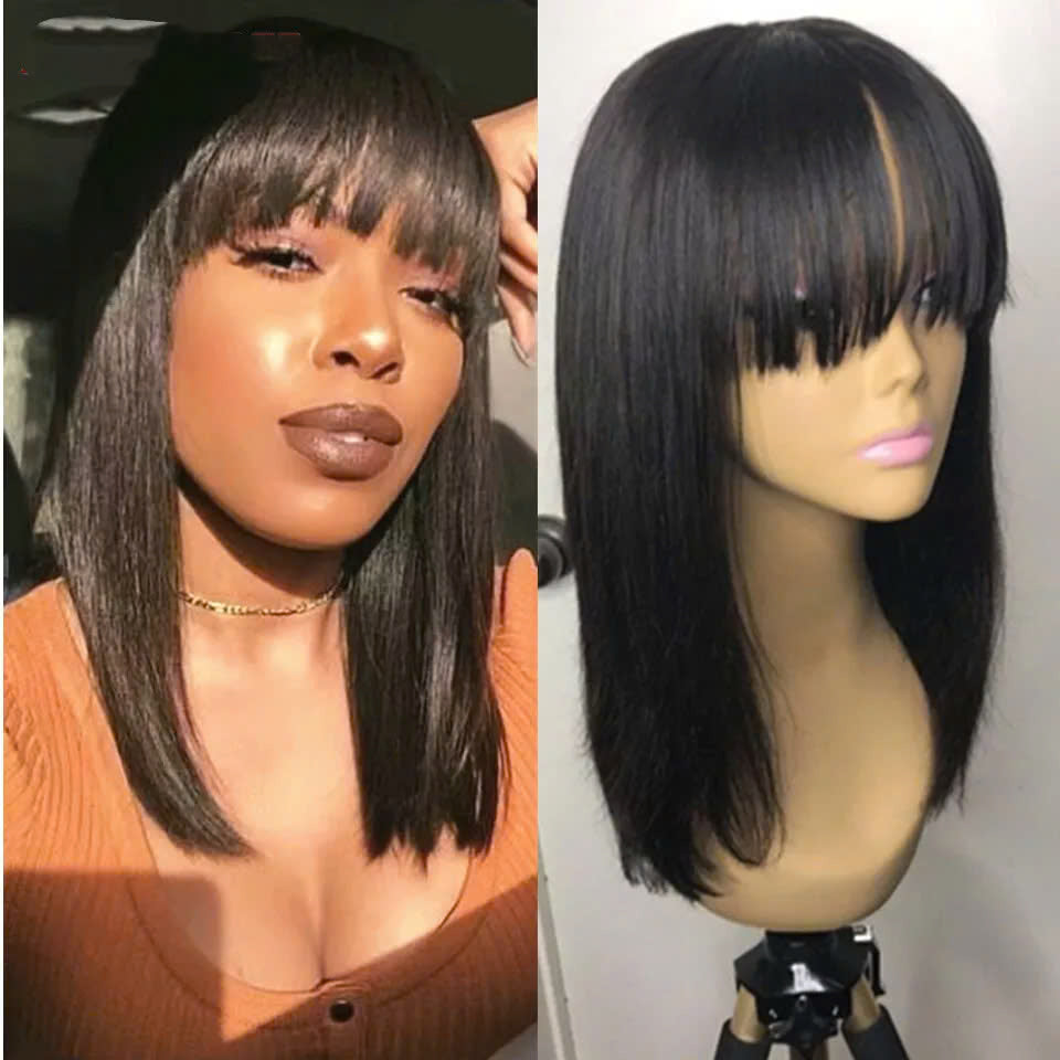 bob wigs with bangs