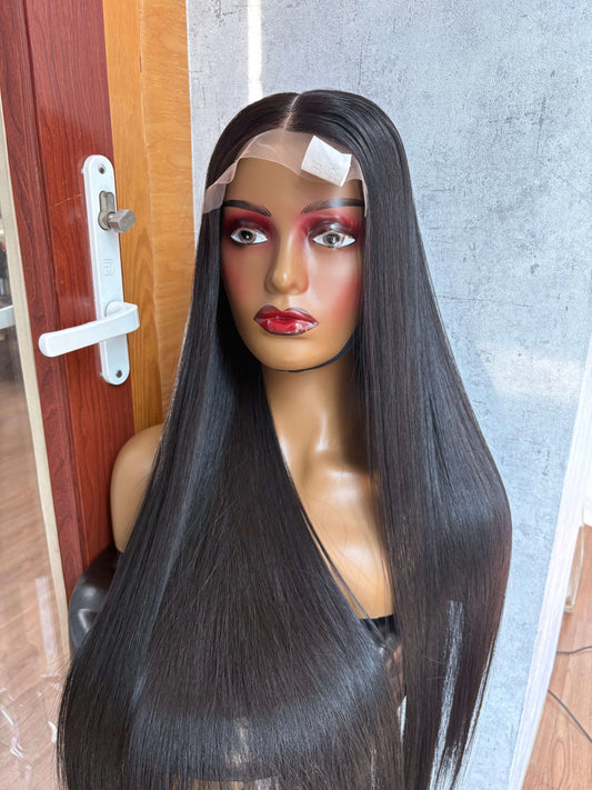 Natural Black Vietnamese Human Hair Wig | 14–28 Inches | SDD / 2x6 / 5x5 / 13x4 Frontal