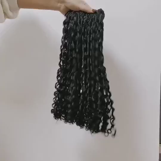 curly human hair bundles​