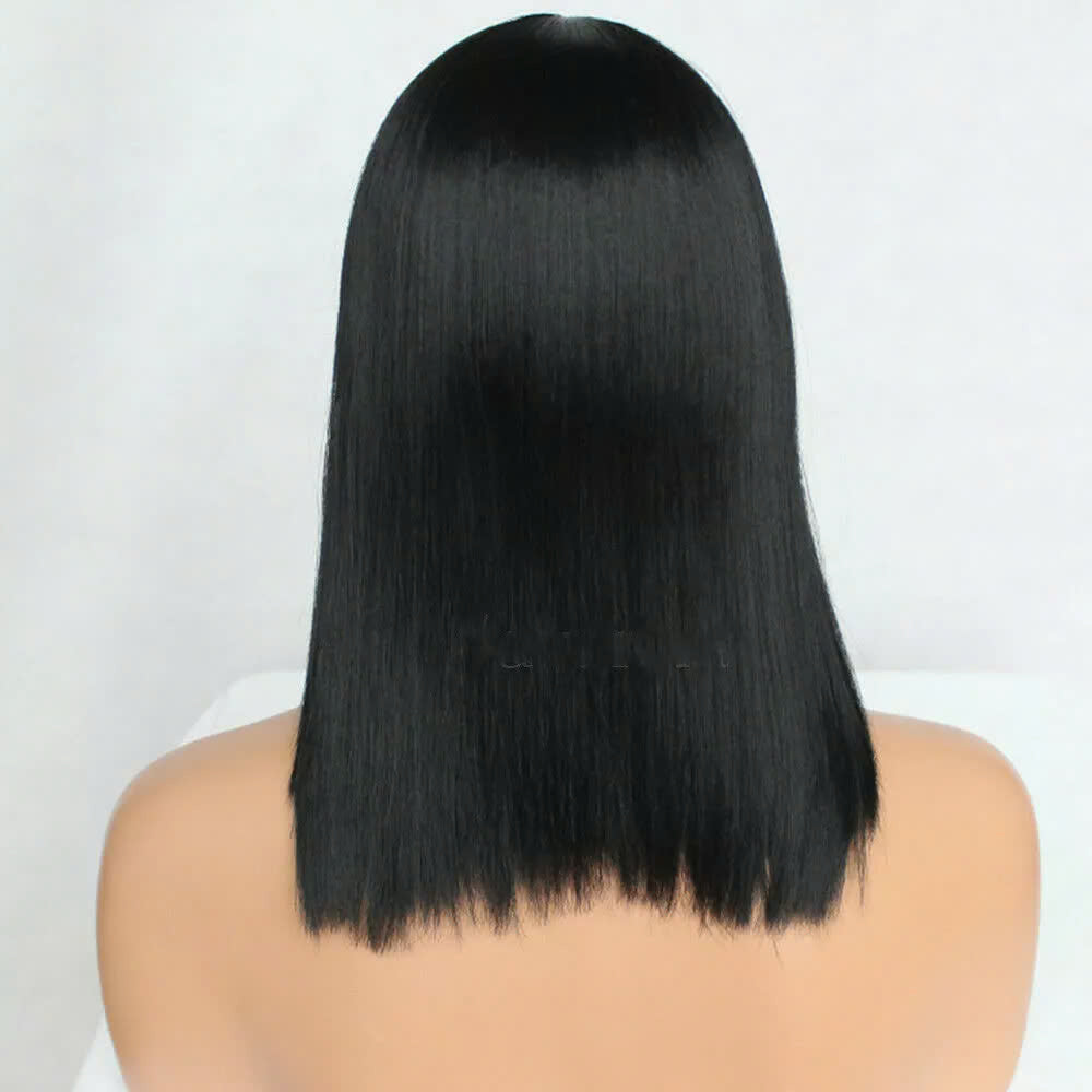 short bob wigs with bangs